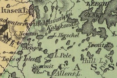 1860 Map of Minnesota