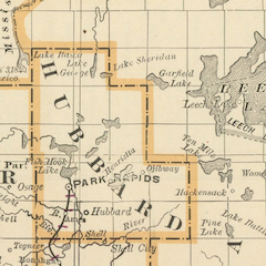 1889 Rand, McNally and Co. Map of Minnesota