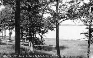 Original Beach at Blue Bird Lodge of Lake Belle Taine