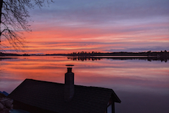 Overlooking Lake Belle Taine