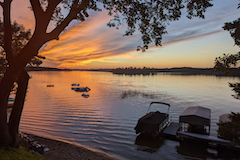 Overlooking Lake Belle Taine