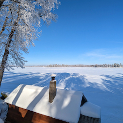 Overlooking Lake Belle Taine